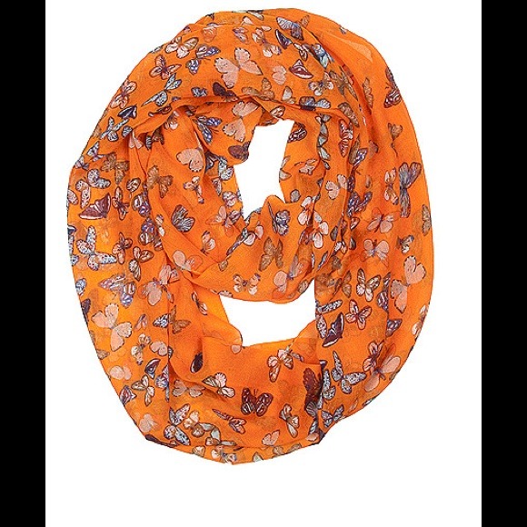 Butterfly infinity scarf