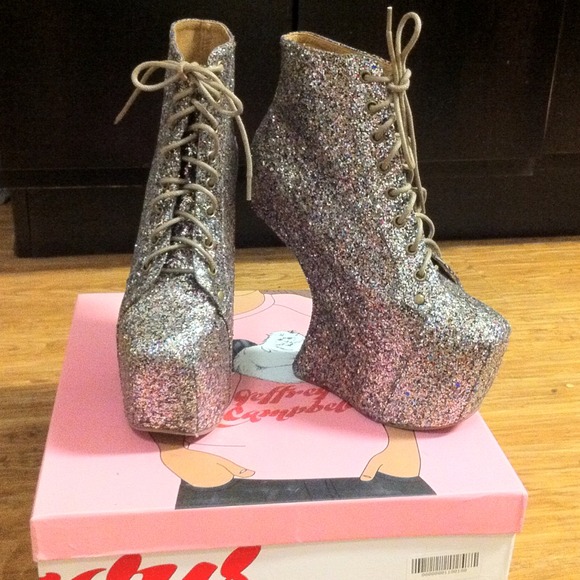 Jeffrey Campbell Night Lita Multi Glitter Boots