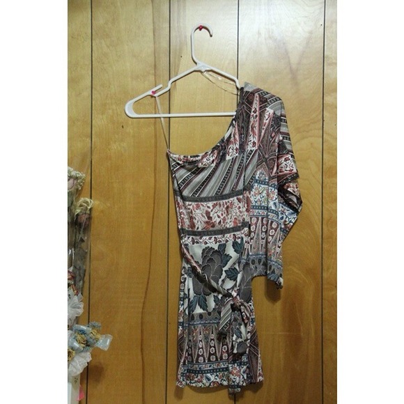 One Shoulder Bodycon Boho Dress