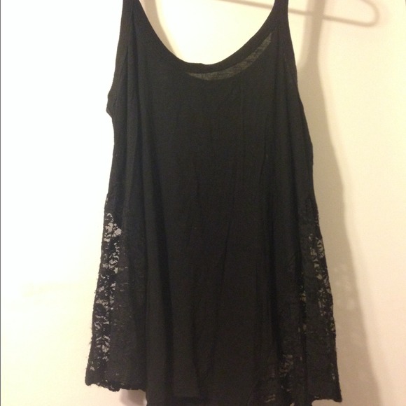 Lace trapeze tank