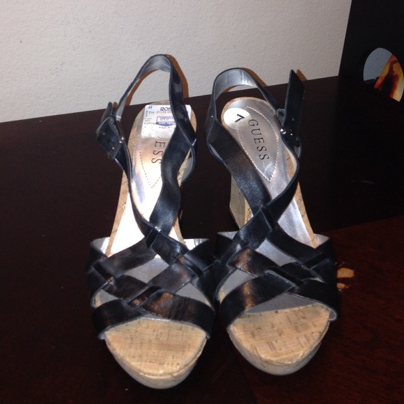 Guess cork wedges