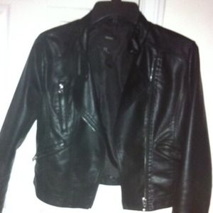 Biker leather jacket