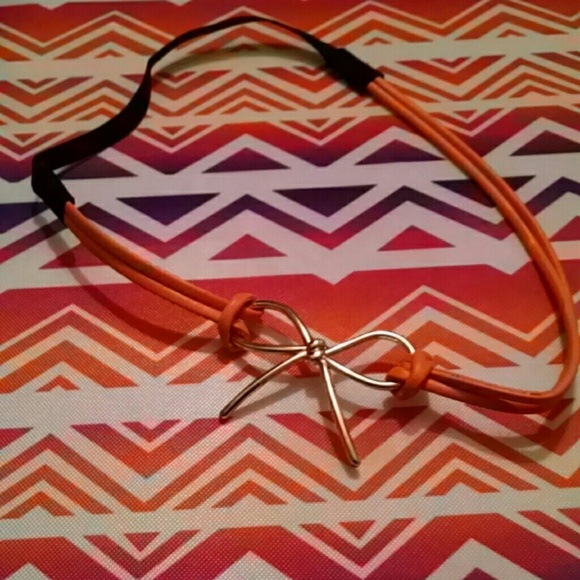 Bow (orange) headband - Picture 2 of 2