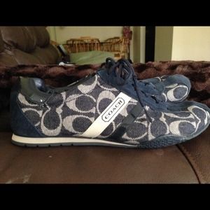 Blue Coach sneakers