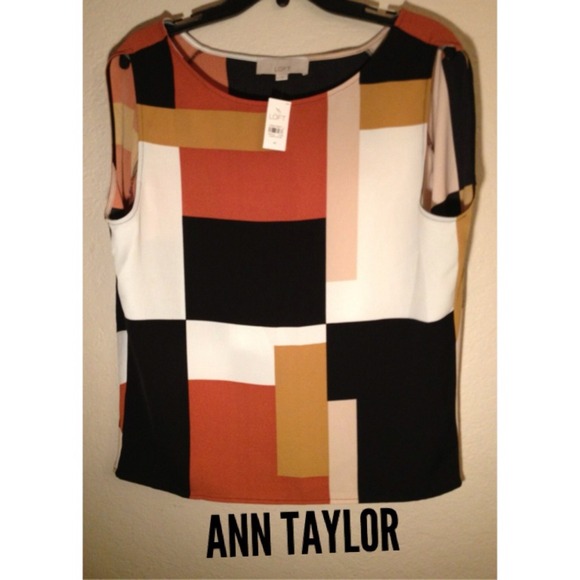 🆕💓Ann Taylor Color  Block Top💓 - Picture 2 of 4
