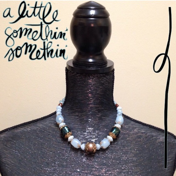 Francessca's Aqua & Emerald Statement Necklace