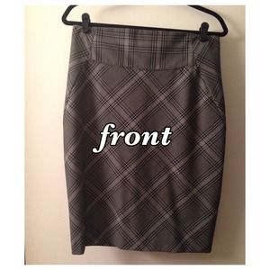 High Waisted Plaid Skirt