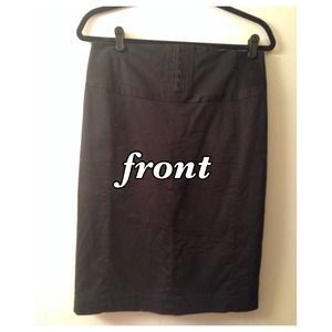 Black High Wasted Pencil Skirt