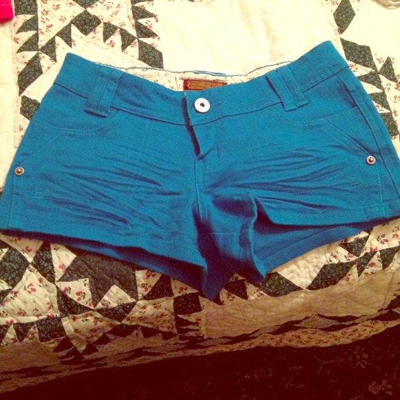 dark turquoise shorts NWOT