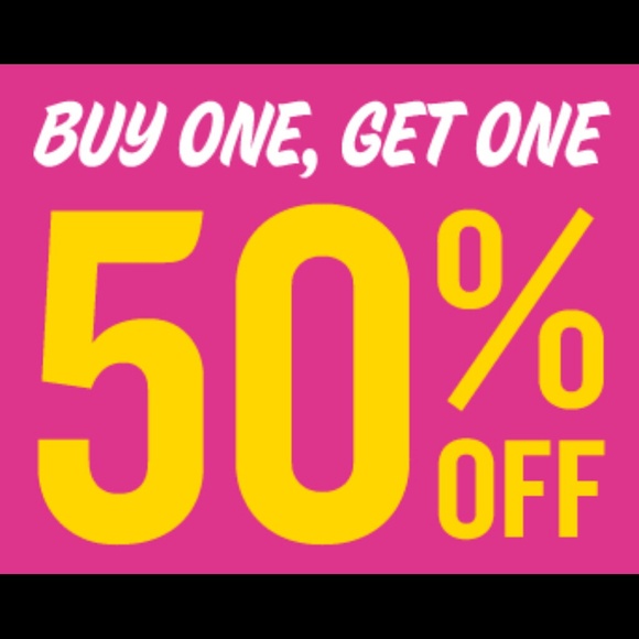 BUY 1 GET 1 50% OFF