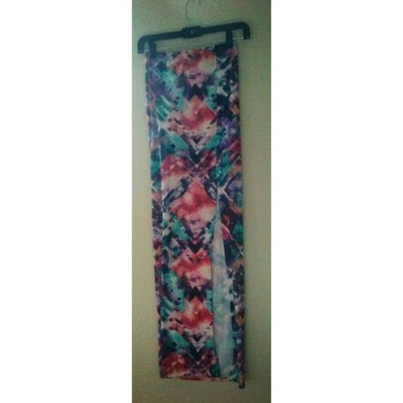 Galaxy Form fitting Maxi Skirt