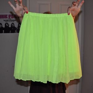 Vibrant yellow skirt