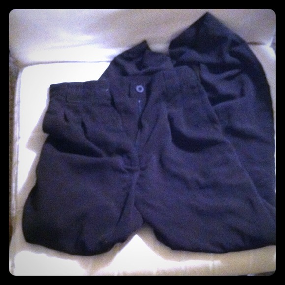 American apparel high waist pleated pant in silky