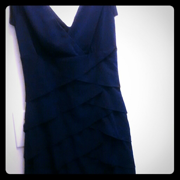 Plum purple layered dress