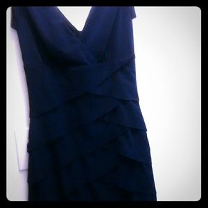 Plum purple layered dress