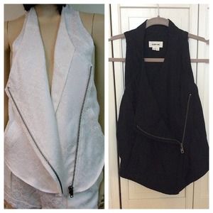 Authentic Helmut Lang Facet Jacquard Vest - Black