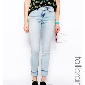new look tall washed skinny jeans