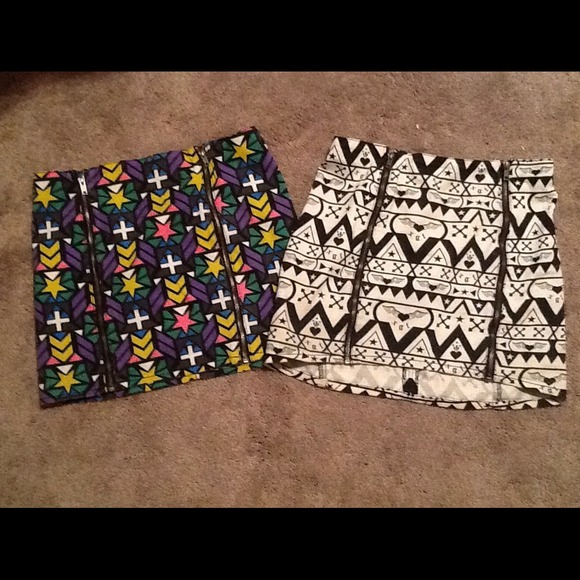 Black and white skirt