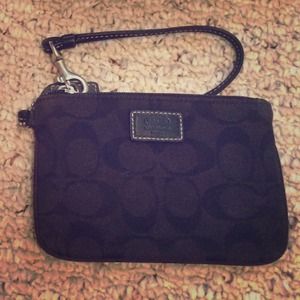 Black coach wristlet