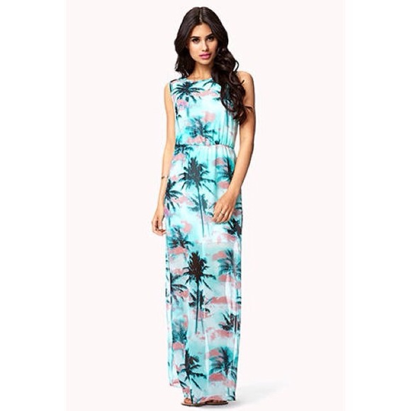 Forever 21 Topical Maxi Dress