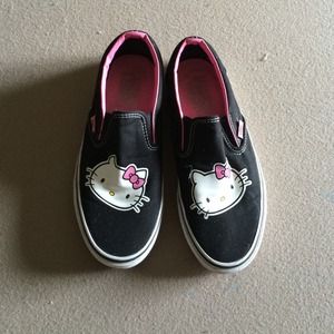 Original Vans Hello Kitty slip on's