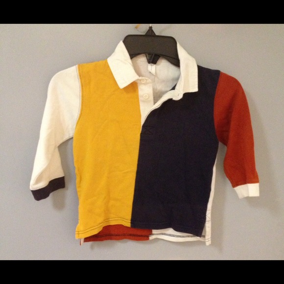 Boy Baby Gap Long Sleeve Polo Shirt 3 Years cotton - Picture 2 of 3
