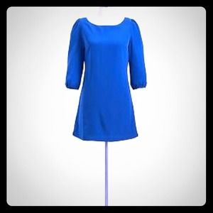 Cobalt Blue Shift Dress - Small