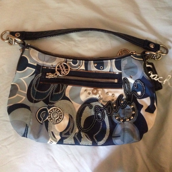 Blue Coach purse