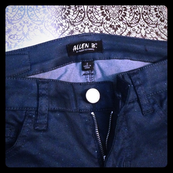 Sparkly Blue Allen B. Jeans