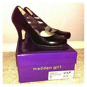 Black Madden Girl Heels