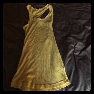 Yellow sparkly tank top