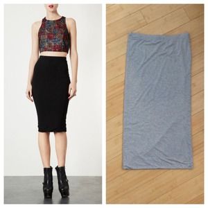 Leith (From Nordstrom) Tube Skirt in Grey