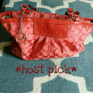 Pending*Reduced! AGAIN Authentic COACH Red Handbag