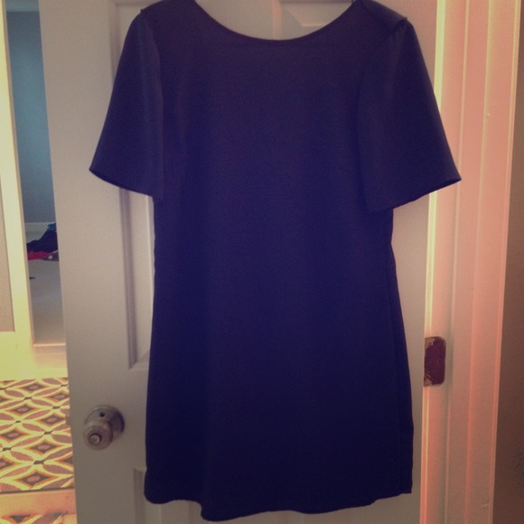 Navy blue shift dress