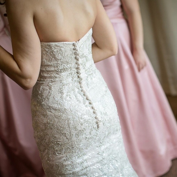 Galina Signature Champagne Wedding Dress - Picture 2 of 5