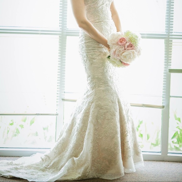 Galina Signature Champagne Wedding Dress - Picture 4 of 5