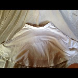white skater skirt