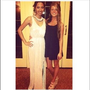 Navy blue lace dress