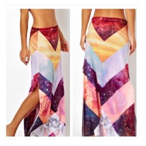 Bohemian galaxy festival maxi skirt ⚠️traded⚠️