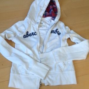 White Abercrombie Hoodie