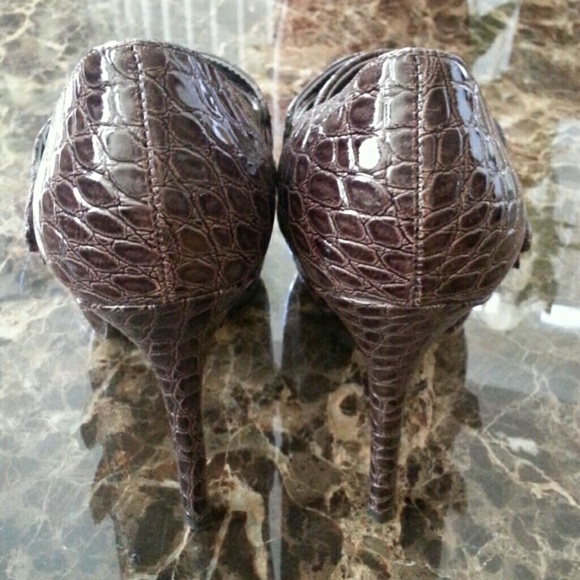 Guess Garnier Croc Embossed Boots 6 - Picture 3 of 4