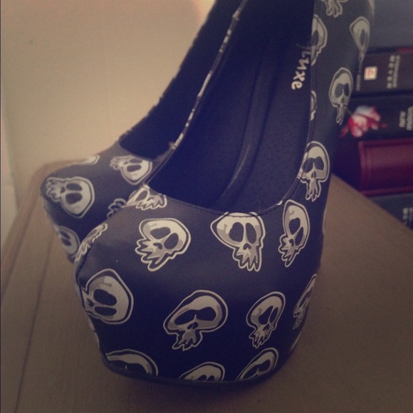 Rockabilly - Skull high heels