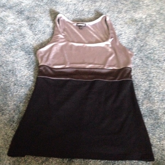 Grey and black express tank