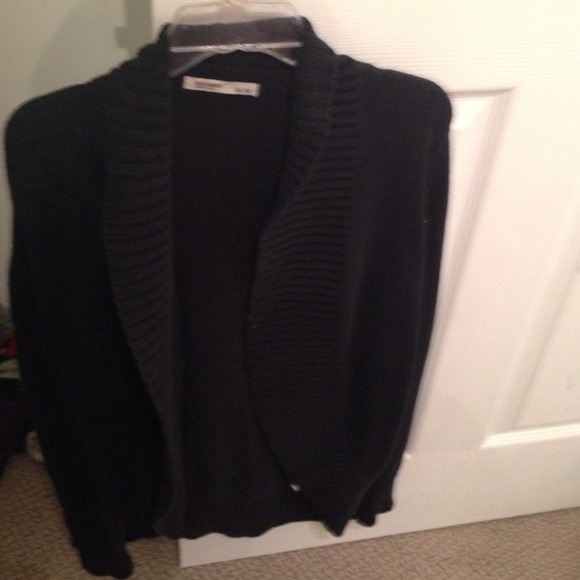 Black open sweater *on hold*
