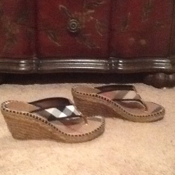 Burberry Wedge Sandals - Picture 3 of 3