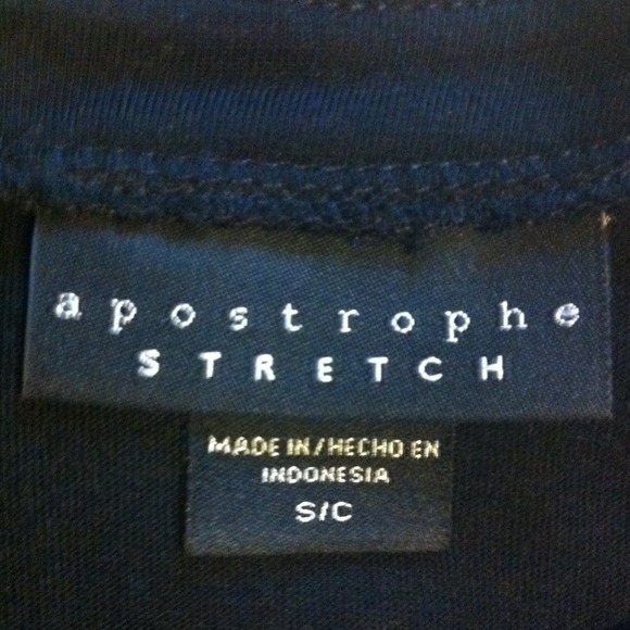 Apostrophe Stretch Black/or white top new. - Picture 3 of 4