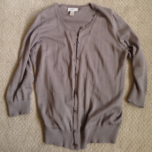 Size L Ann Taylor Loft Cardigan - Picture 1 of 4