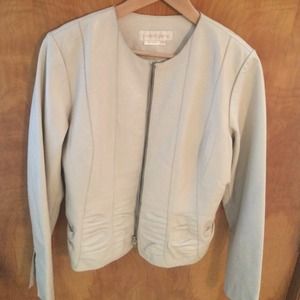 Margaret Godfrey Nude Leather Jacket