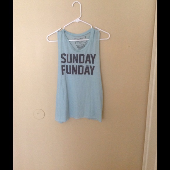 🚫SOLD ON VINTED🚫Sunday Funday Muscle Tank - Picture 4 of 4