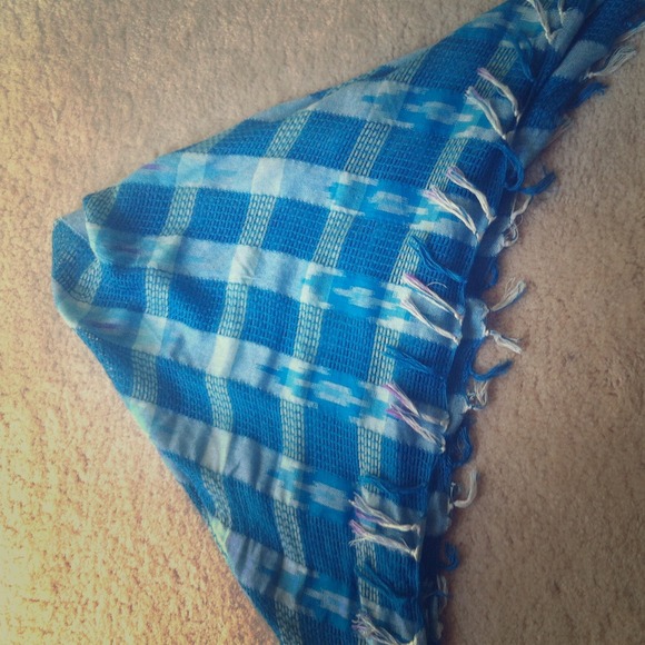 Blue Tribal print Scarf
